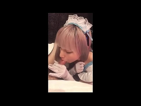 ❤️ Idol Japanese [mayuka], Aṣọ iranṣẹbinrin Faranse, apakan 1, ifefẹfẹ ati fifẹ kuro pẹlu ipara ️❌ Ohun onihoho didara ❌❤